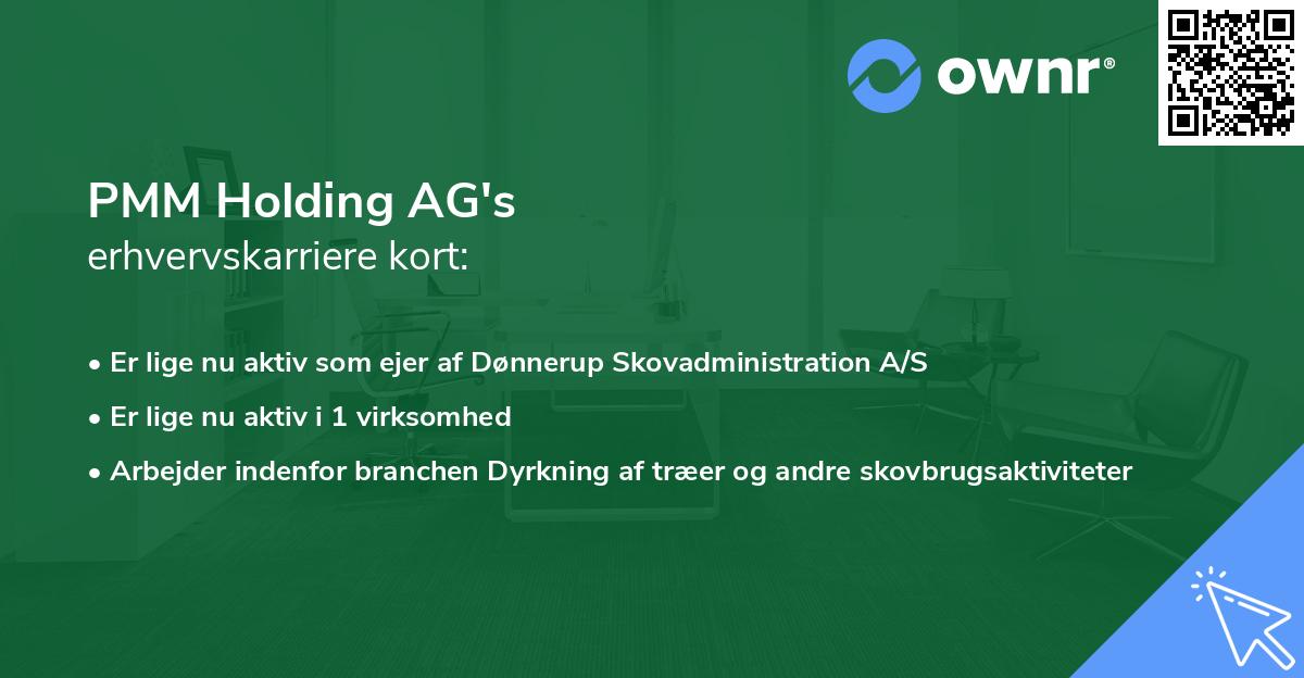 PMM Holding AG's erhvervskarriere kort