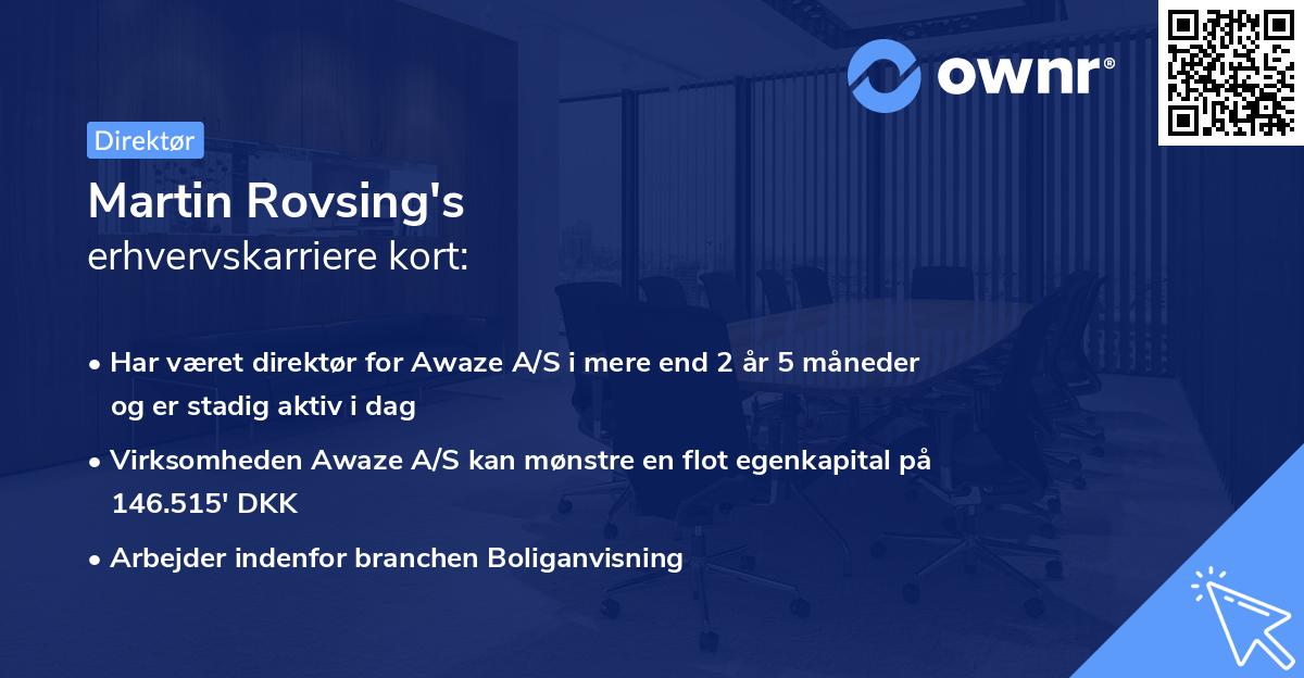 Martin Rovsing's erhvervskarriere kort