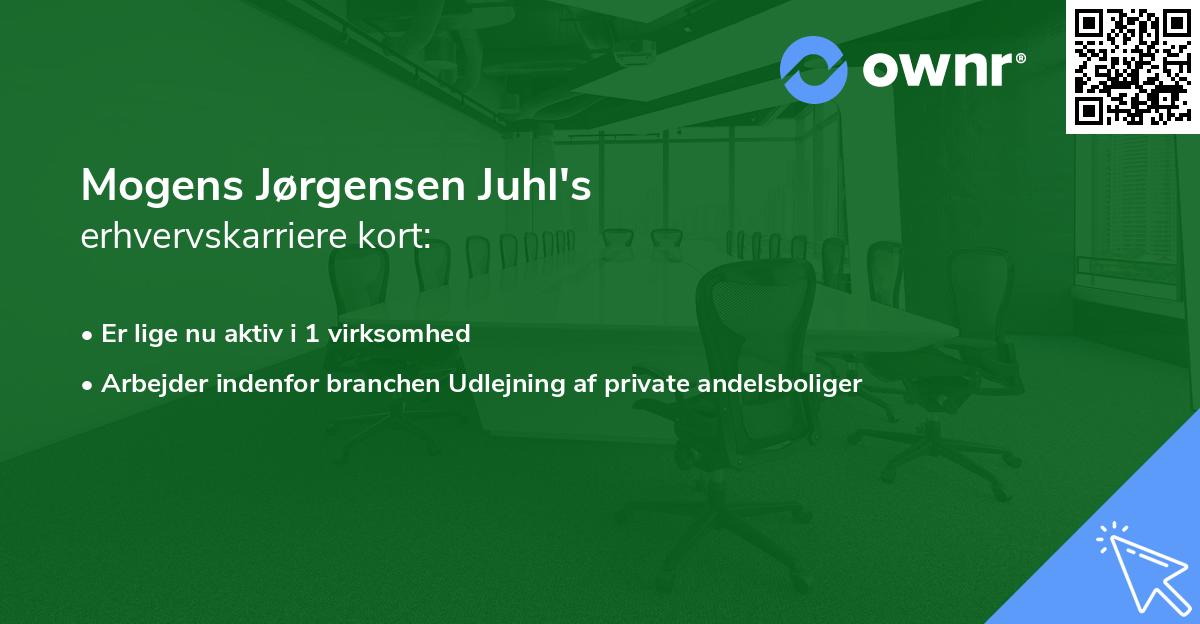 Mogens Jørgensen Juhl's erhvervskarriere kort