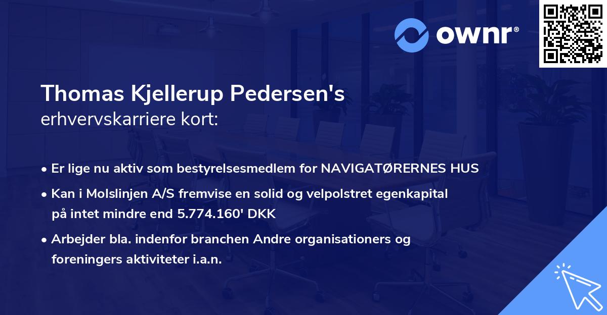 Thomas Kjellerup Pedersen's erhvervskarriere kort