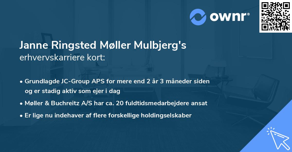 Janne Ringsted Møller Mulbjerg's erhvervskarriere kort