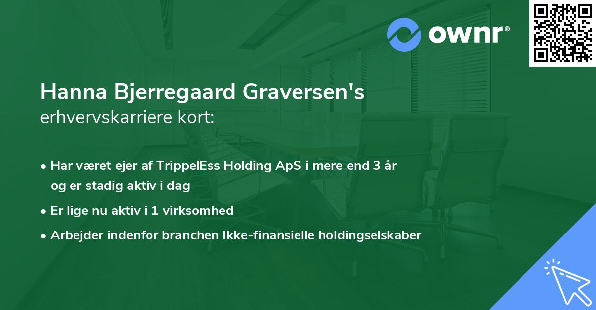 Hanna Bjerregaard Graversen's erhvervskarriere kort