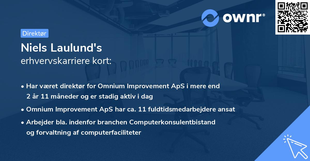 Niels Laulund's erhvervskarriere kort