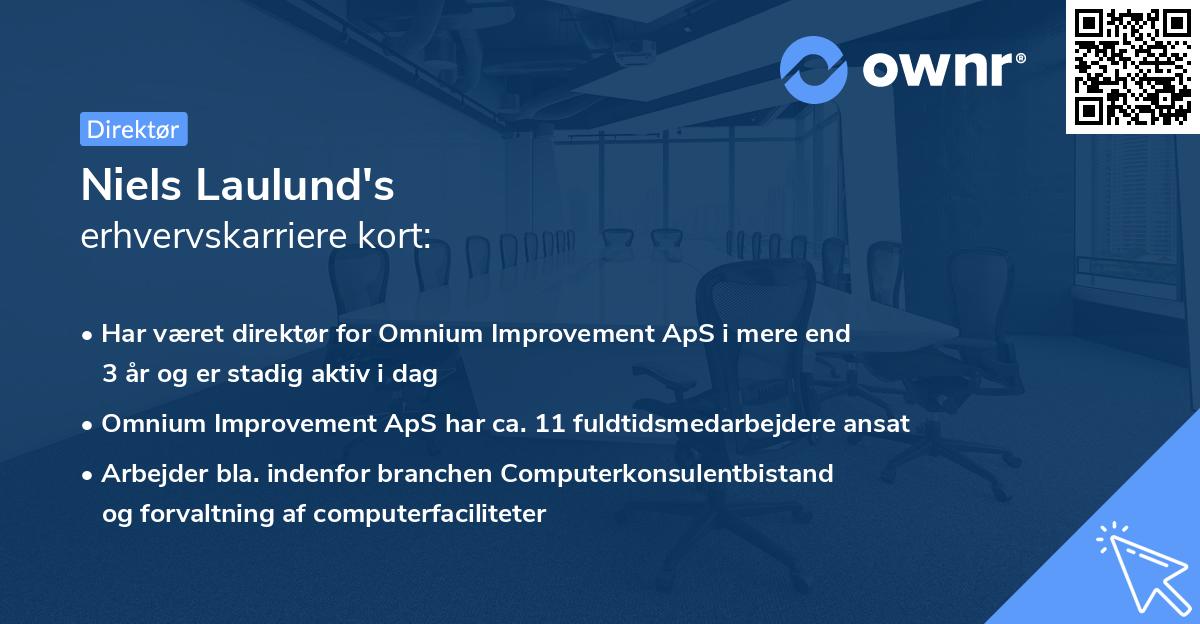 Niels Laulund's erhvervskarriere kort
