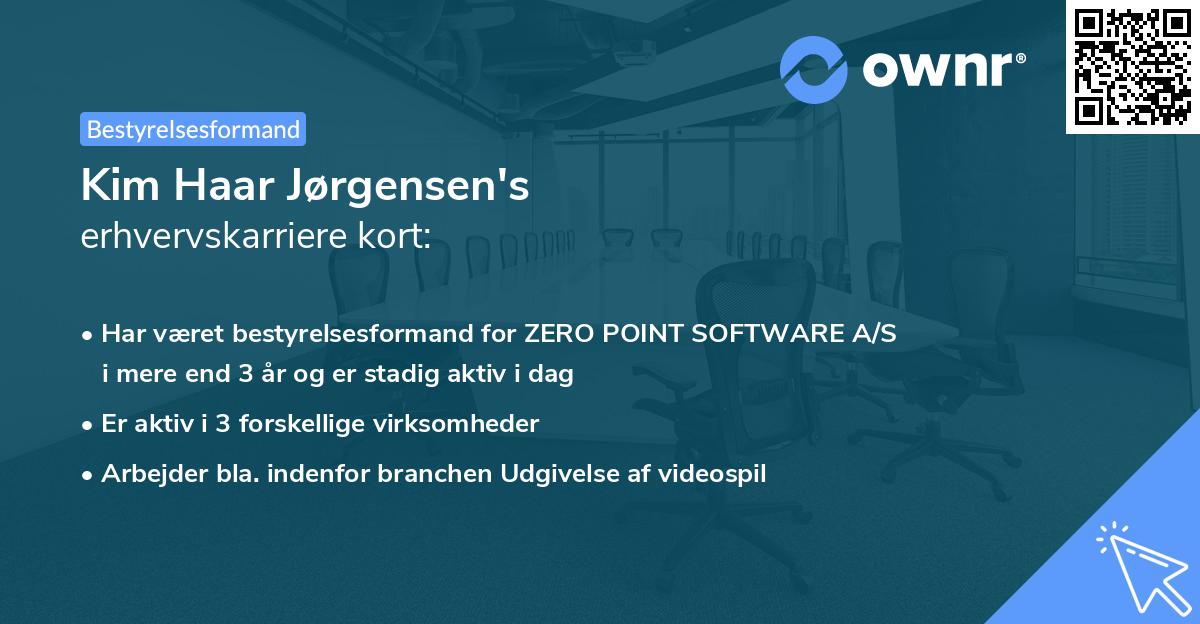 Kim Haar Jørgensen's erhvervskarriere kort