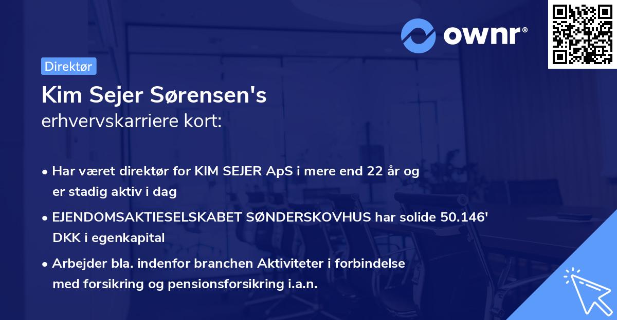 Kim Sejer Sørensen's erhvervskarriere kort