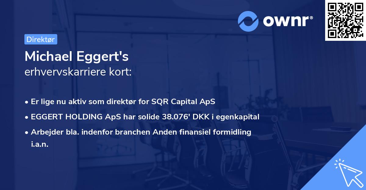 Michael Eggert's erhvervskarriere kort