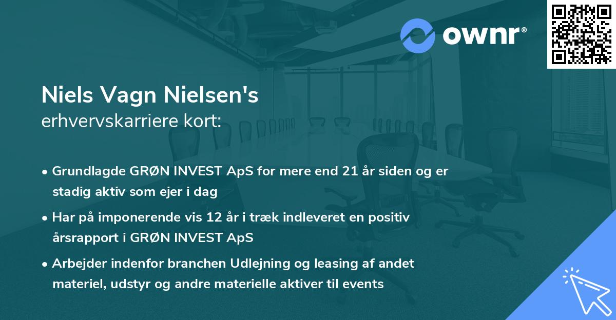 Niels Vagn Nielsen's erhvervskarriere kort
