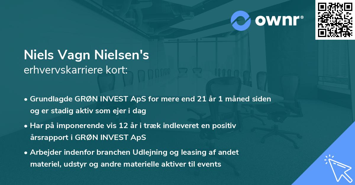 Niels Vagn Nielsen's erhvervskarriere kort