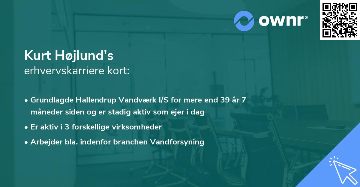 Kurt Højlund's erhvervskarriere kort