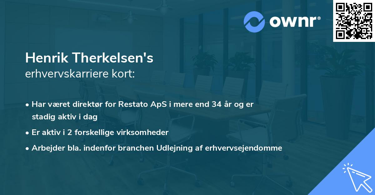 Henrik Therkelsen's erhvervskarriere kort