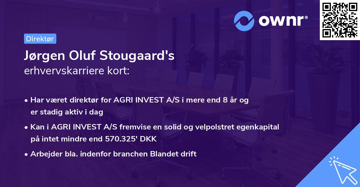 Jørgen Oluf Stougaard's erhvervskarriere kort