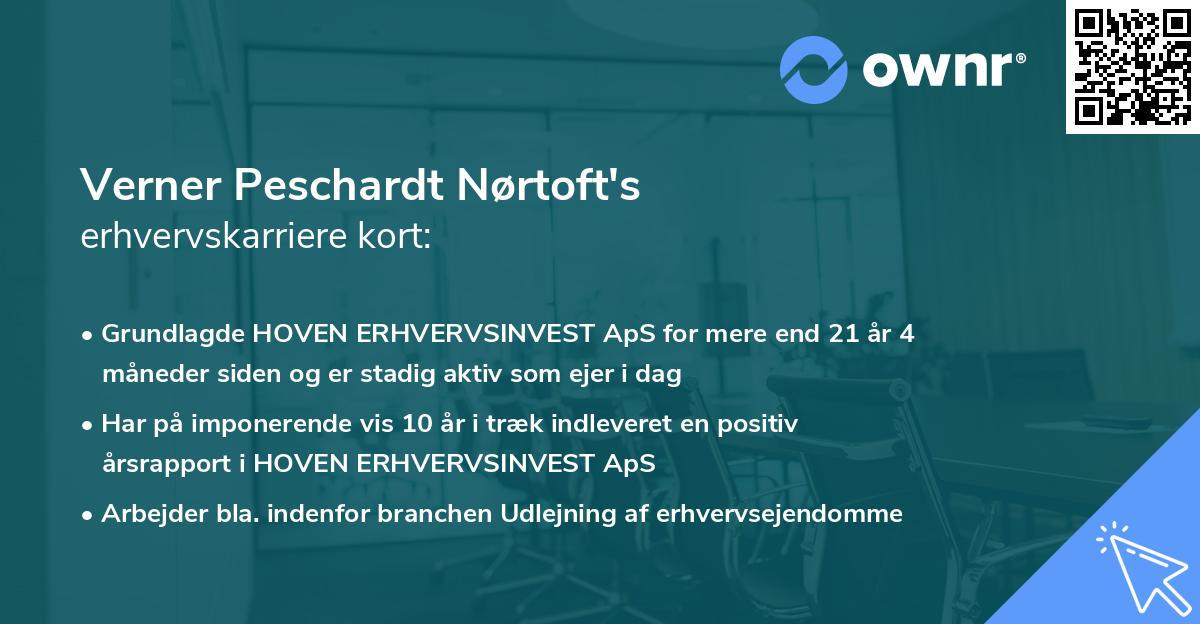 Verner Peschardt Nørtoft's erhvervskarriere kort