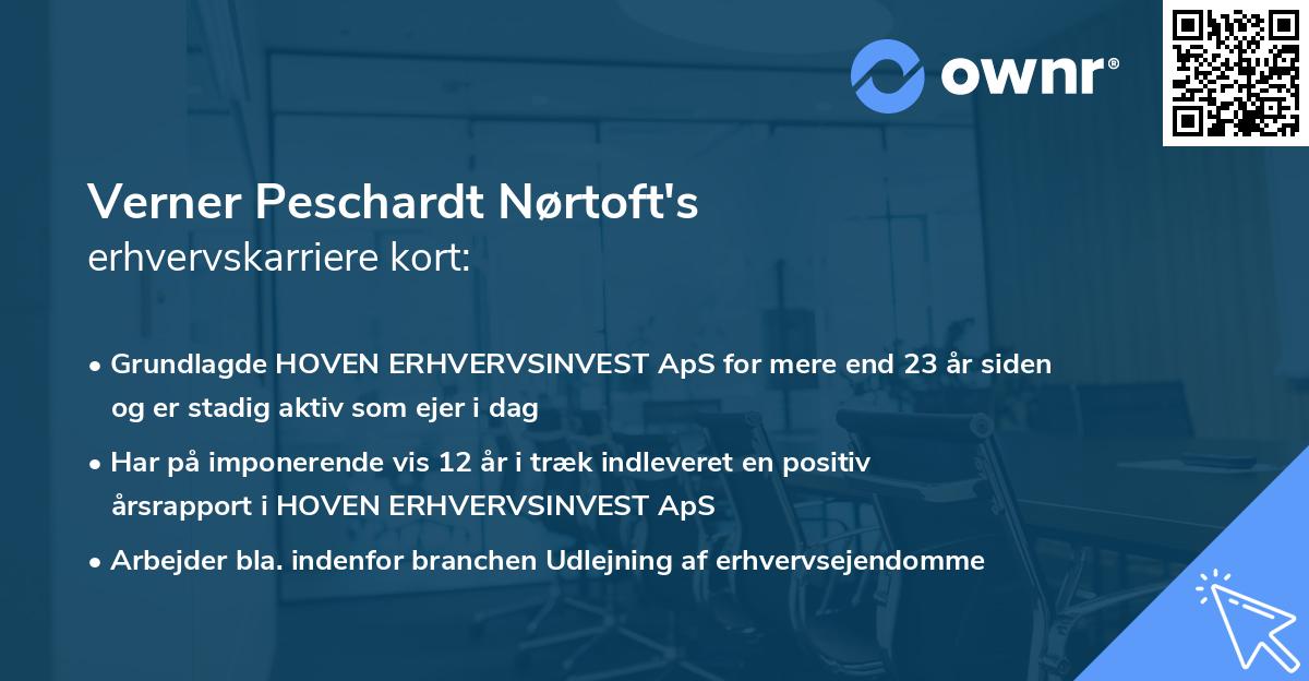 Verner Peschardt Nørtoft's erhvervskarriere kort