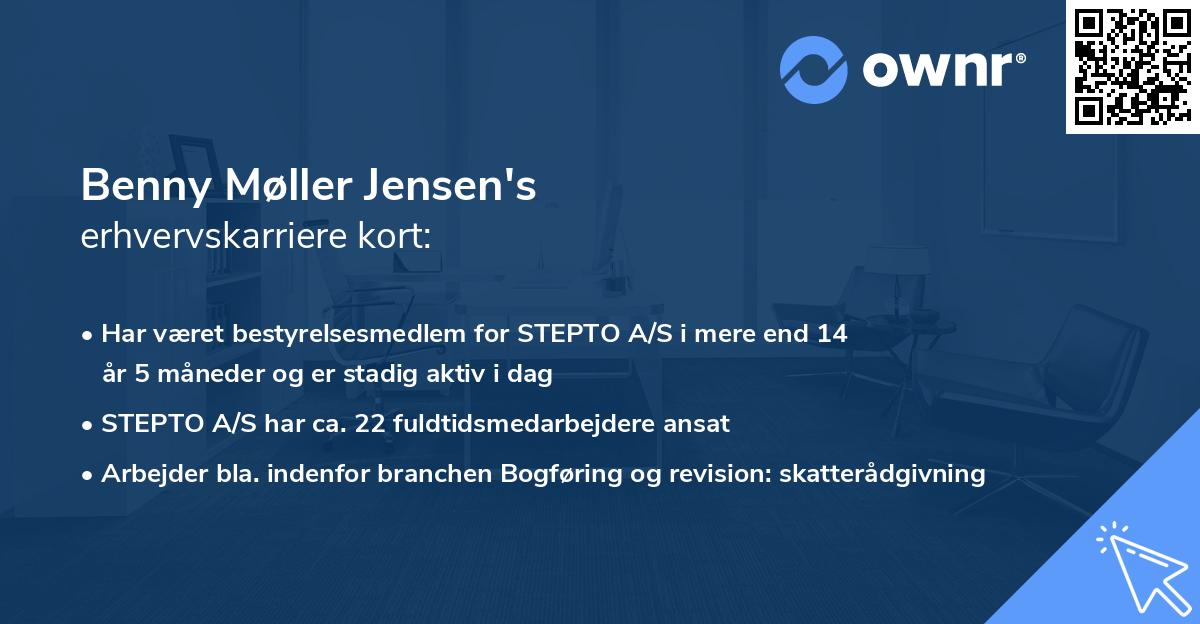 Benny Møller Jensen's erhvervskarriere kort