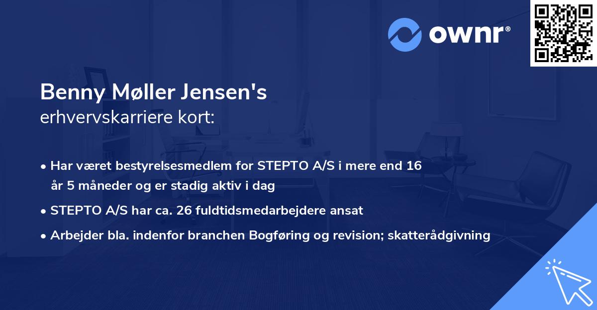 Benny Møller Jensen's erhvervskarriere kort