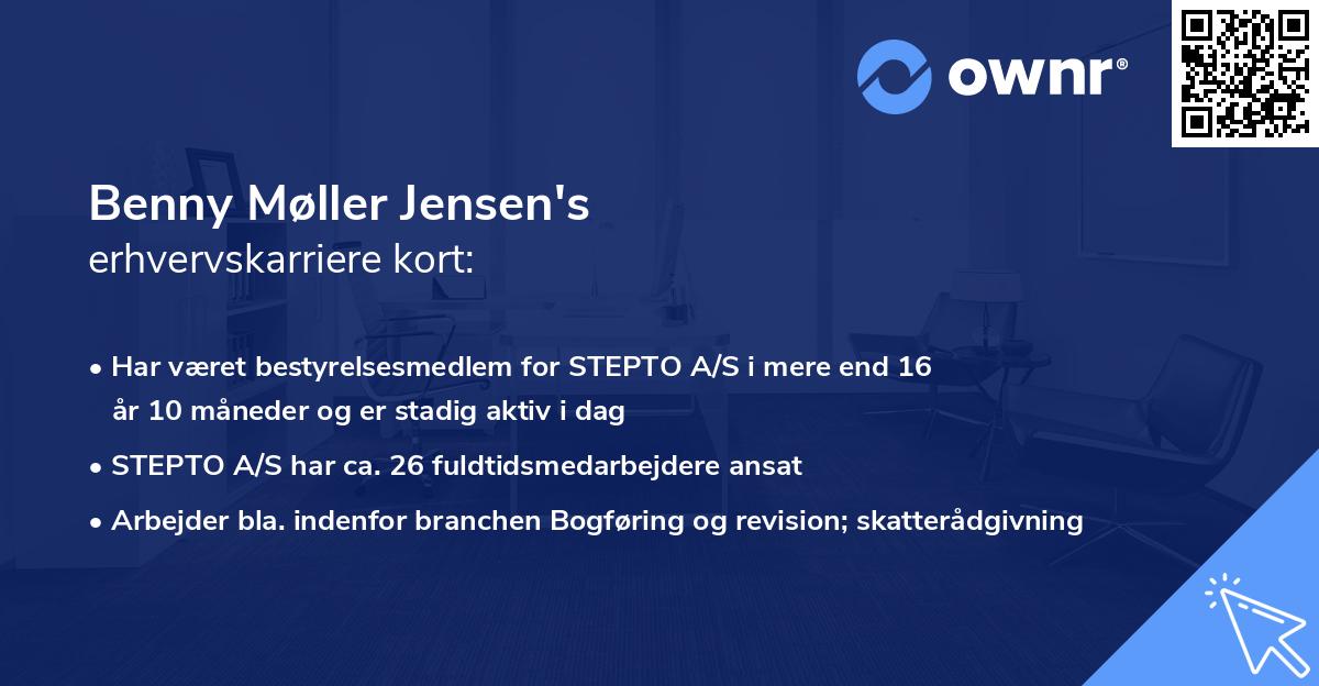 Benny Møller Jensen's erhvervskarriere kort