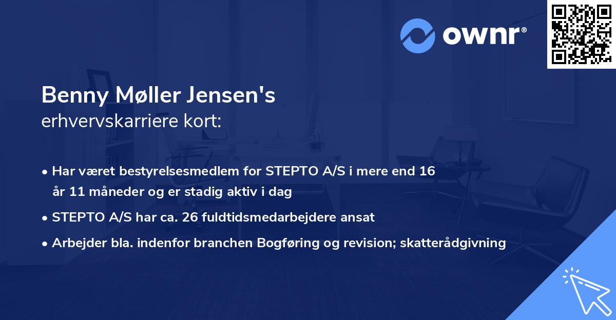Benny Møller Jensen's erhvervskarriere kort