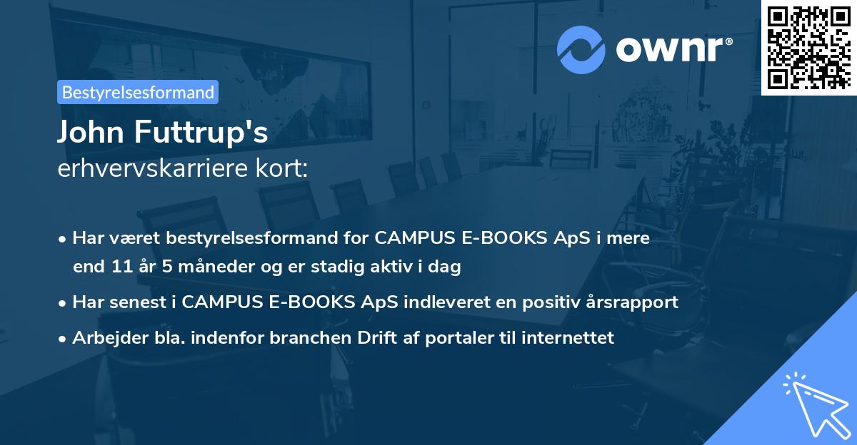 John Futtrup's erhvervskarriere kort