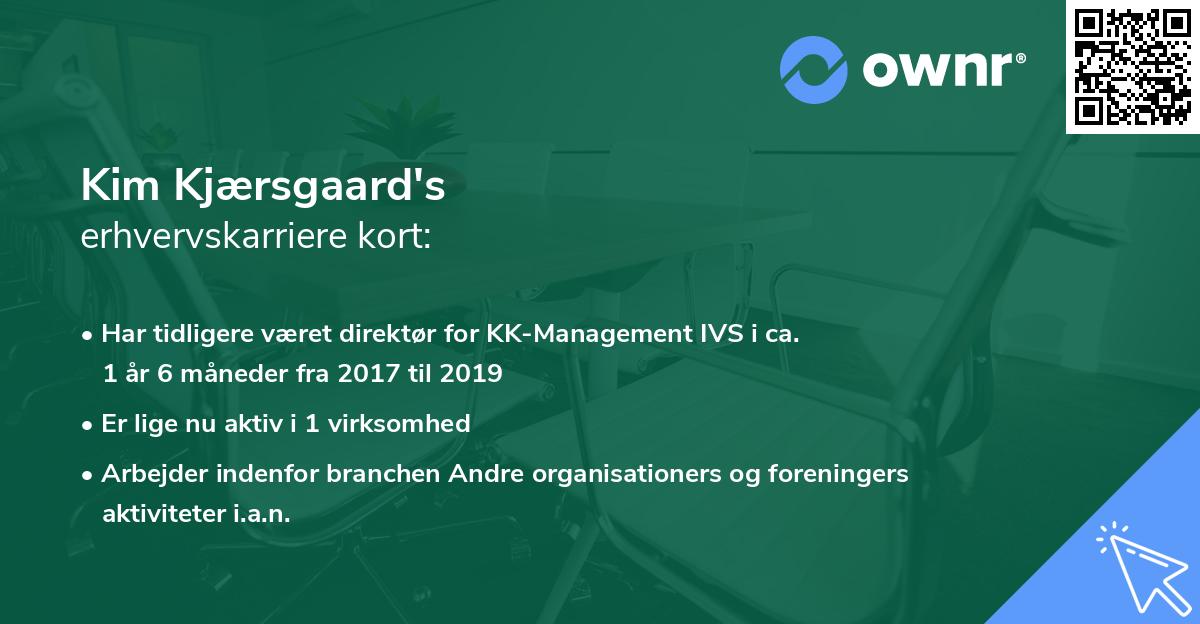Kim Kjærsgaard's erhvervskarriere kort
