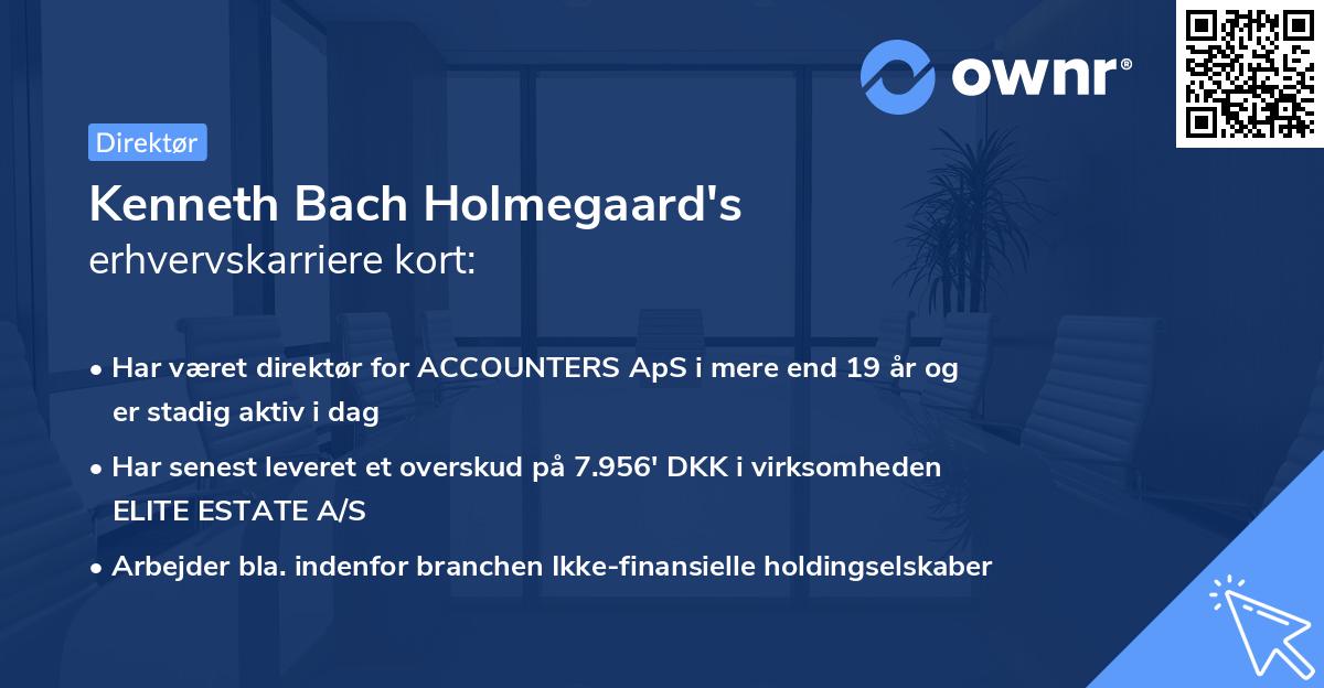 Kenneth Bach Holmegaard's erhvervskarriere kort