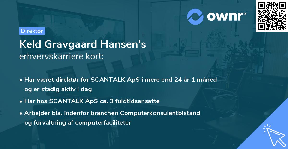 Keld Gravgaard Hansen's erhvervskarriere kort