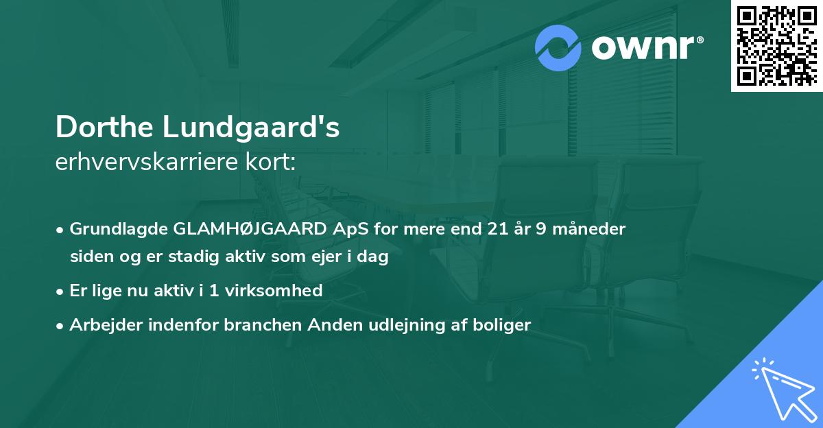 Dorthe Lundgaard's erhvervskarriere kort