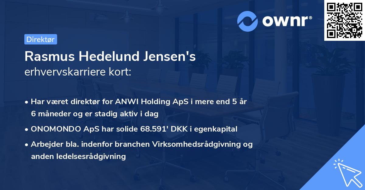 Rasmus Hedelund Jensen's erhvervskarriere kort