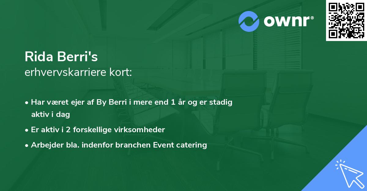 Rida Berri's erhvervskarriere kort