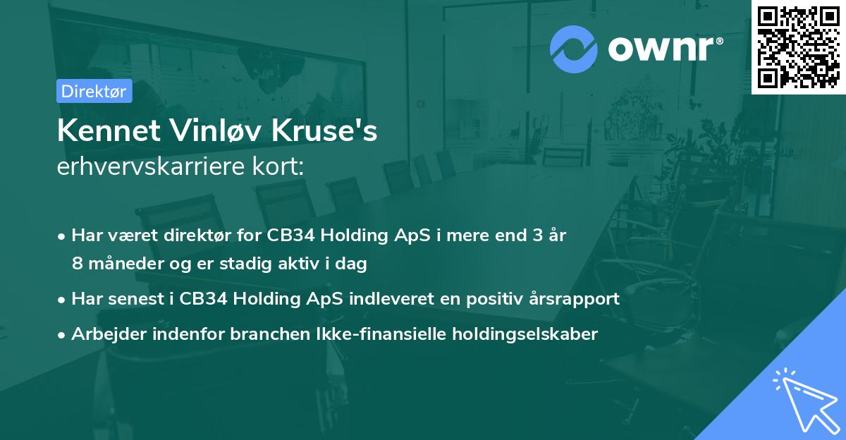 Kennet Vinløv Kruse's erhvervskarriere kort
