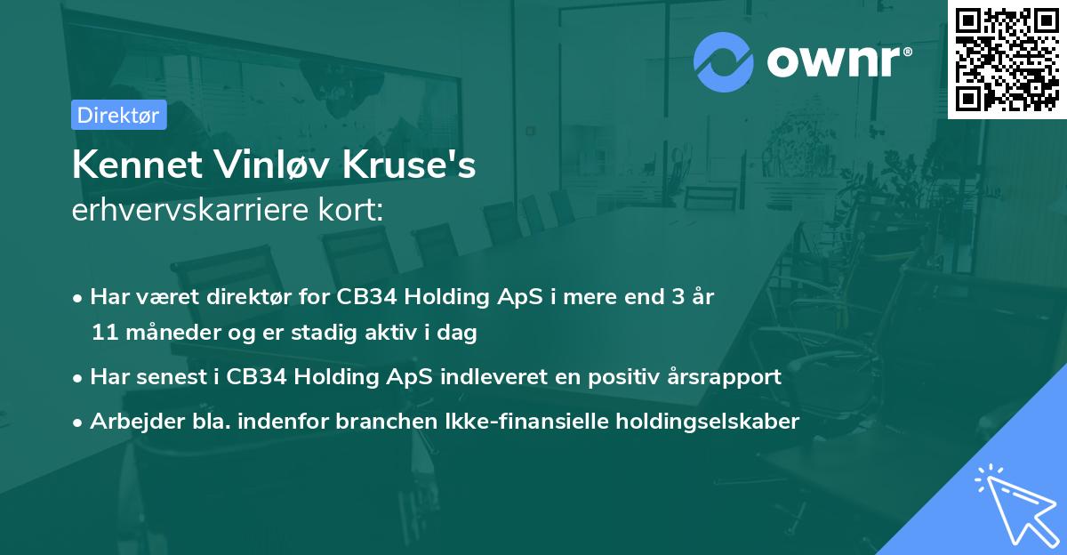 Kennet Vinløv Kruse's erhvervskarriere kort
