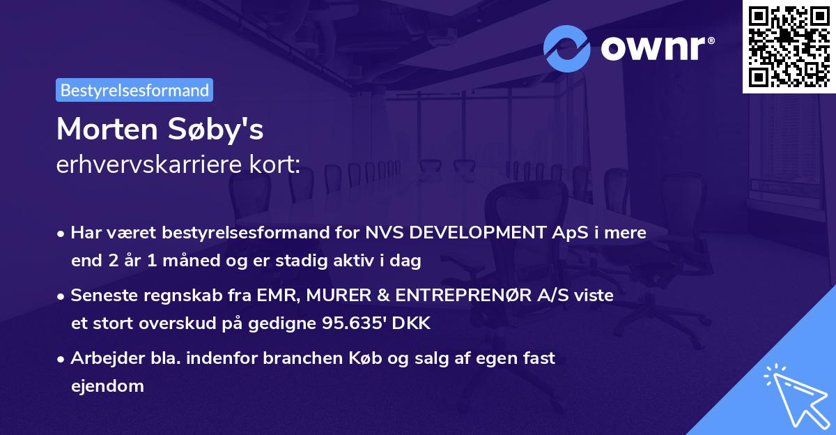Morten Søby's erhvervskarriere kort