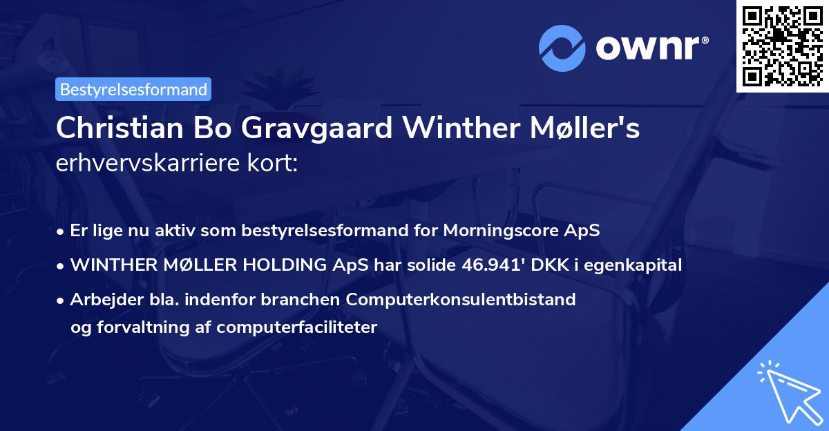 Christian Bo Gravgaard Winther Møller's erhvervskarriere kort
