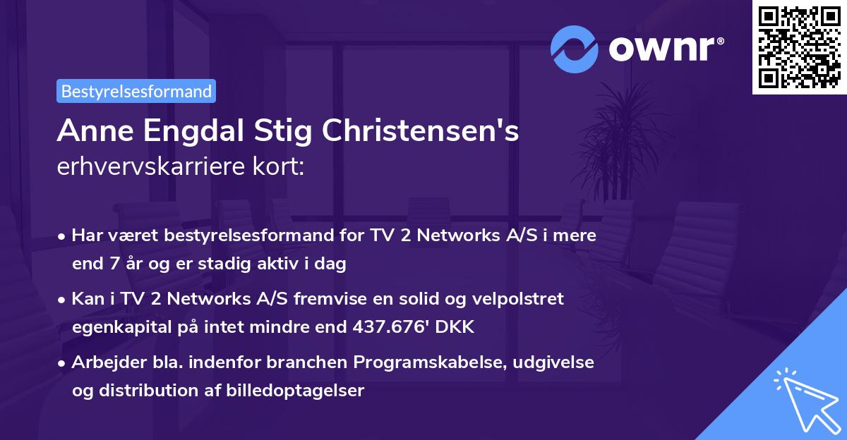Anne Engdal Stig Christensen's erhvervskarriere kort