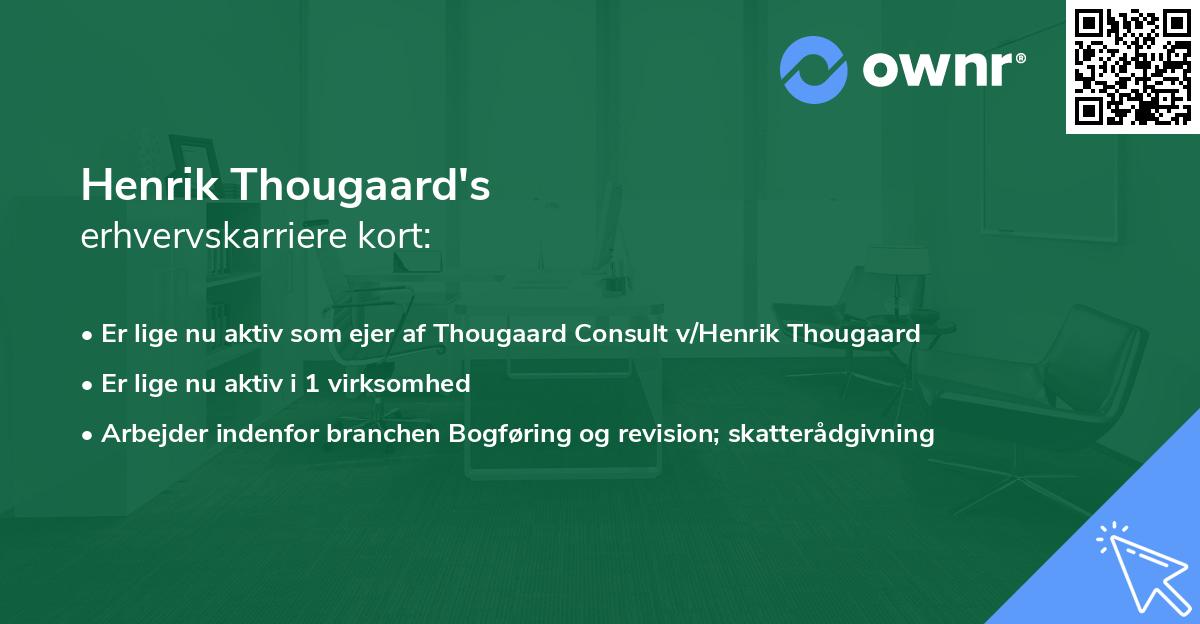 Henrik Thougaard's erhvervskarriere kort
