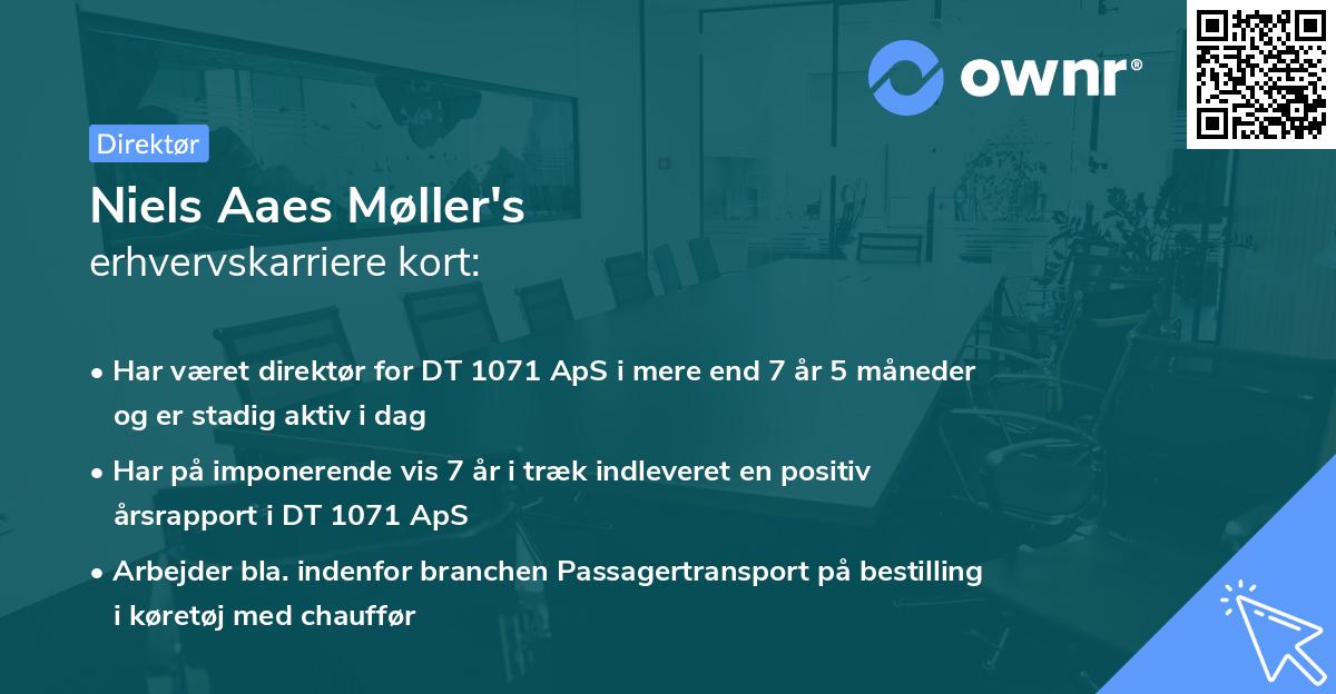 Niels Aaes Møller's erhvervskarriere kort