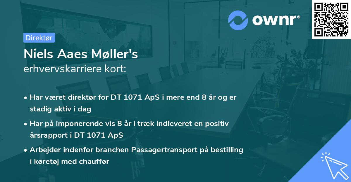 Niels Aaes Møller's erhvervskarriere kort