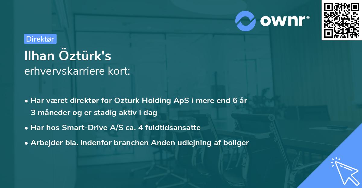 Ilhan Öztürk's erhvervskarriere kort