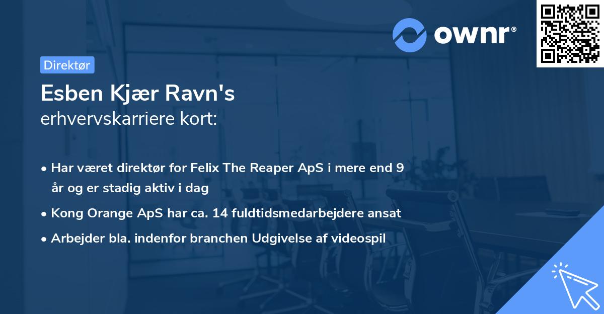 Esben Kjær Ravn's erhvervskarriere kort