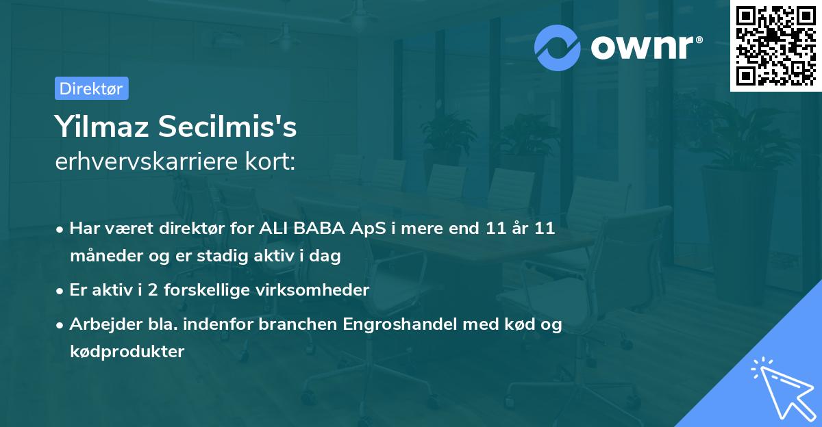 Yilmaz Secilmis's erhvervskarriere kort