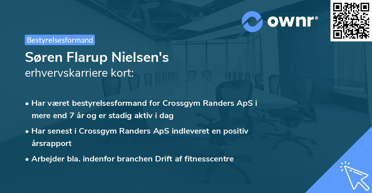 Søren Flarup Nielsen's erhvervskarriere kort