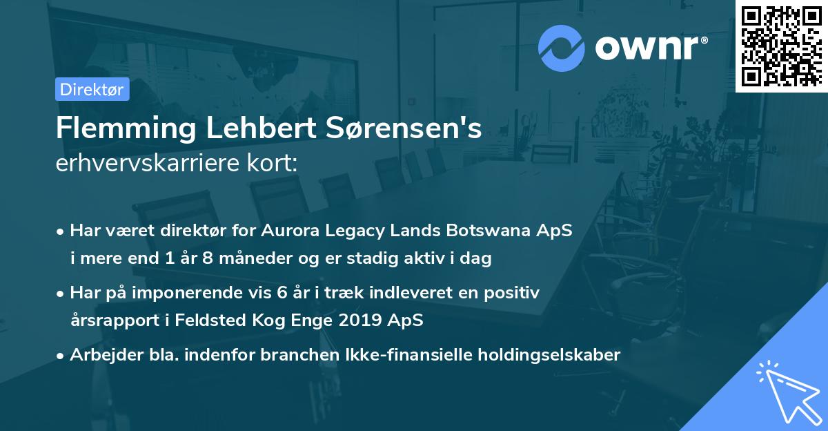 Flemming Lehbert Sørensen's erhvervskarriere kort