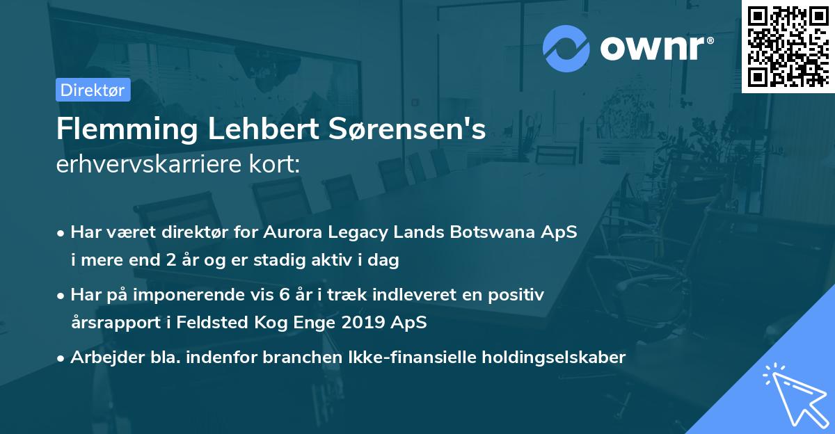 Flemming Lehbert Sørensen's erhvervskarriere kort