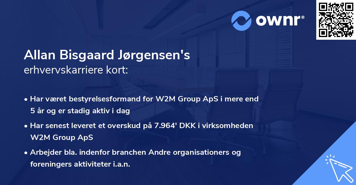 Allan Bisgaard Jørgensen's erhvervskarriere kort