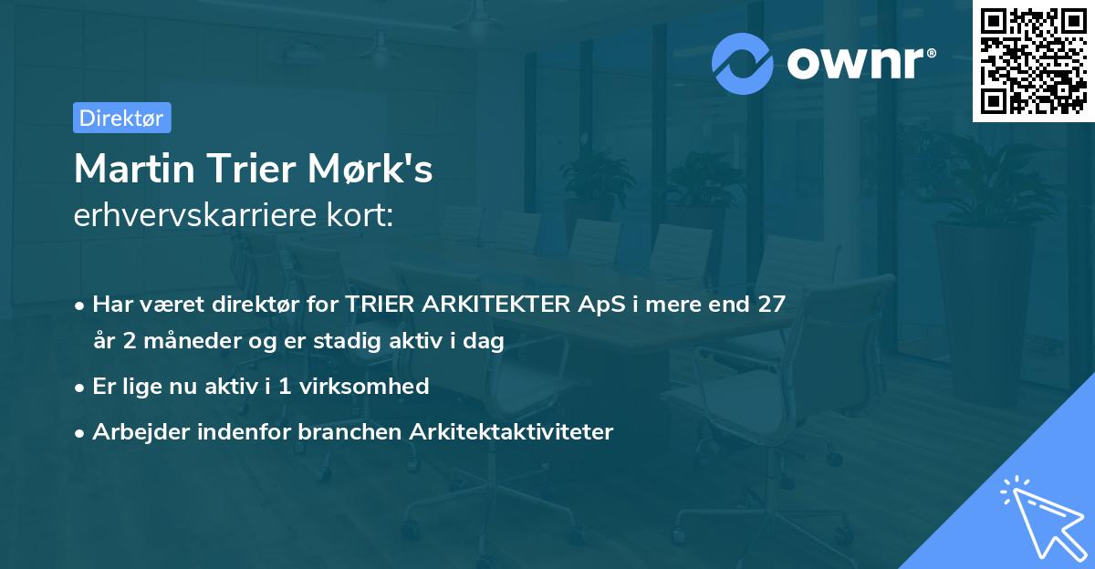 Martin Trier Mørk's erhvervskarriere kort
