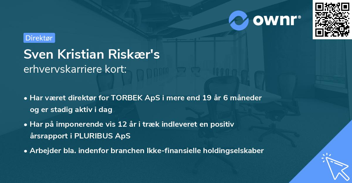 Sven Kristian Riskær's erhvervskarriere kort
