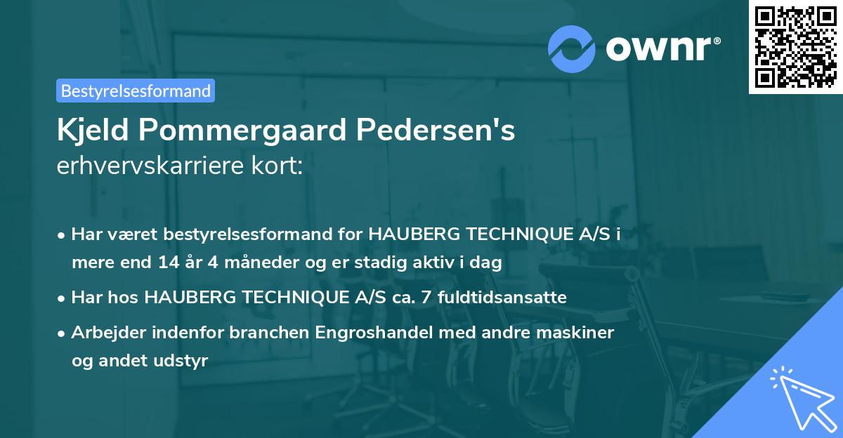 Kjeld Pommergaard Pedersen's erhvervskarriere kort