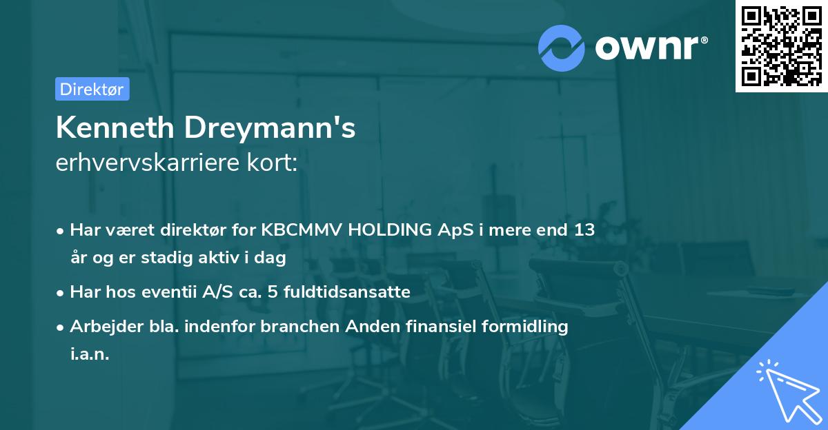 Kenneth Dreymann's erhvervskarriere kort