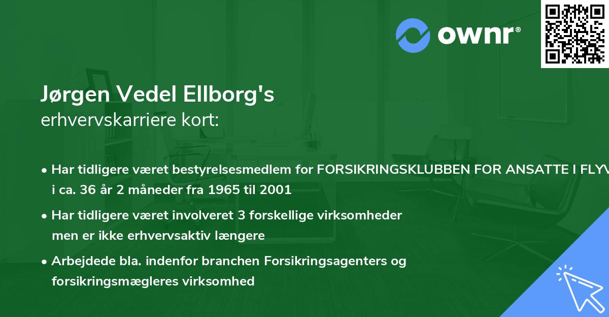 Jørgen Vedel Ellborg's erhvervskarriere kort