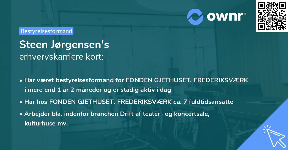 Steen Jørgensen's erhvervskarriere kort